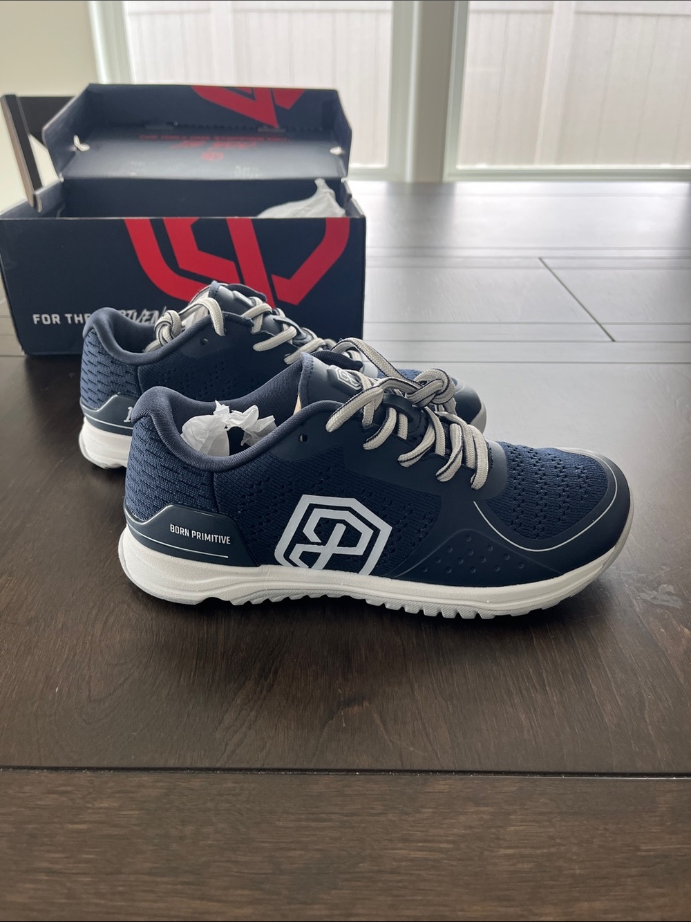 Born Primitive Womens Navy and White Athletic Trainers